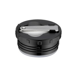 Thermos SPOON INSIDE SCREW STOPPER, Drehverschluss für Speisegefäß STAINLESS KING, GUARDIAN, Original-Ersatzteil, faltbarer Edelstahl-Löffel praktisch im Verschluss verstaut