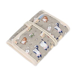 Teamoy Crochet Hooks Case for Knitting Needles, Crochet Hooks-with Crocket Project Accessories Compartments, Best Travel Case, Cartoon Cats-(No Accessories Included)