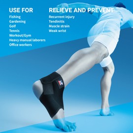 LP SUPPORT - ADJUSTABLE ANKLE SUPPORT (Small) - 768KM For Tendonitis, Sprains, Strains and Injury