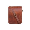 15" leather messenger bag laptop case office briefcase men computer