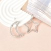 Moon Star Hair Clips Rhinestone Hair Barrettes for Women Girls