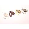 Oval Shaped Beehive/Reeded Door Lock Keyhole Escutcheons in Various Finishes