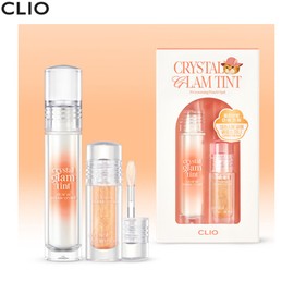 CLIO Crystal Glam Tint Set 2items [Luxury Koshort Edition], Color:15 Grooming Peach Opal
