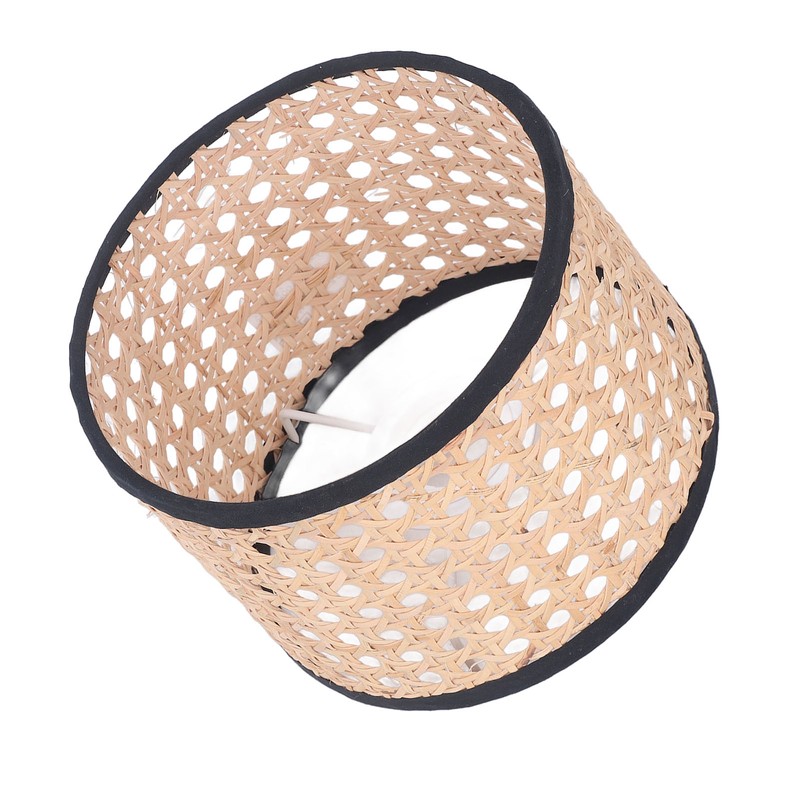 Rattan Lamp Shade Universal Rattan Woven Lampshade Lamp Cover for
