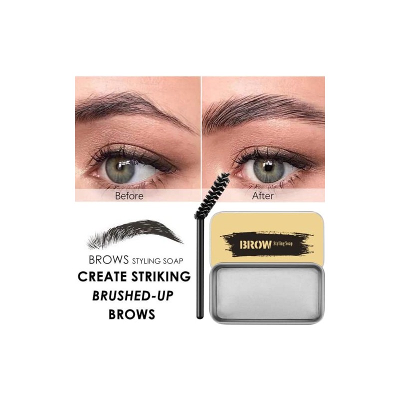 Jabón para Cejas, 2pcs Soap Brows, Eyebrow Soap Kit, Jabón