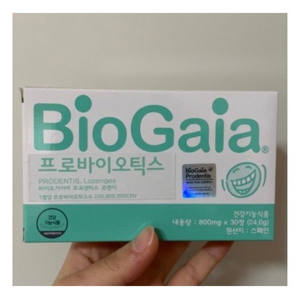 Bio Gaia Prodentis Lozenge Oral Lactobacillus Bio Gaia 800mg x 30 tablets, 1 box / 바이오 가이아 프로덴티스 로젠지 구강유산균 바이오가이아 800mg x 30정, 1box