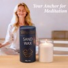18oz Scented Candle Sand Wax, Sandalwood & Jasmine Scented Pearled