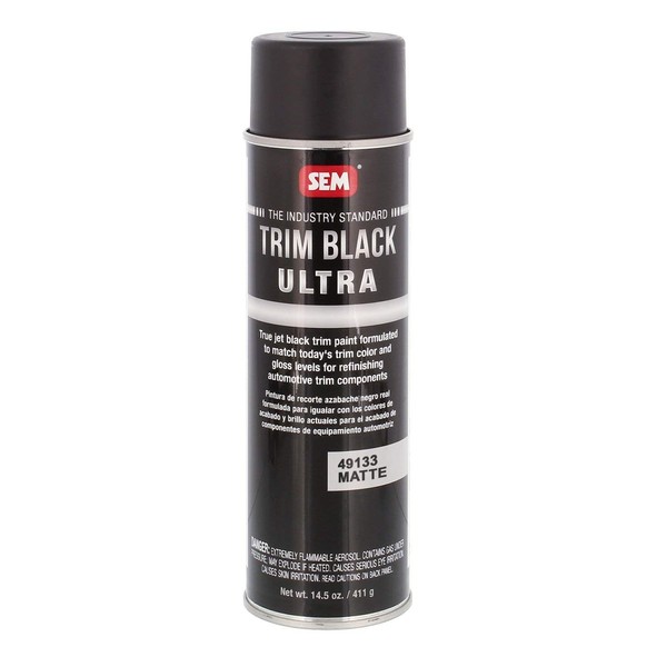 Sem Trim Black Ultra Automotive Spray Paint - 14.5 Ounce Can