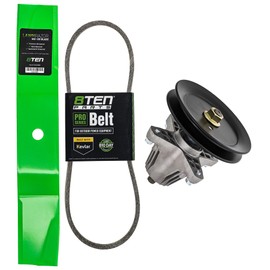8TEN Deck Blade Spindle Belt Kit for Cub Cadet CC30 Craftsman R140 R1000 Troy Bilt TB30R 30-Inch 942-04385 918-04822B