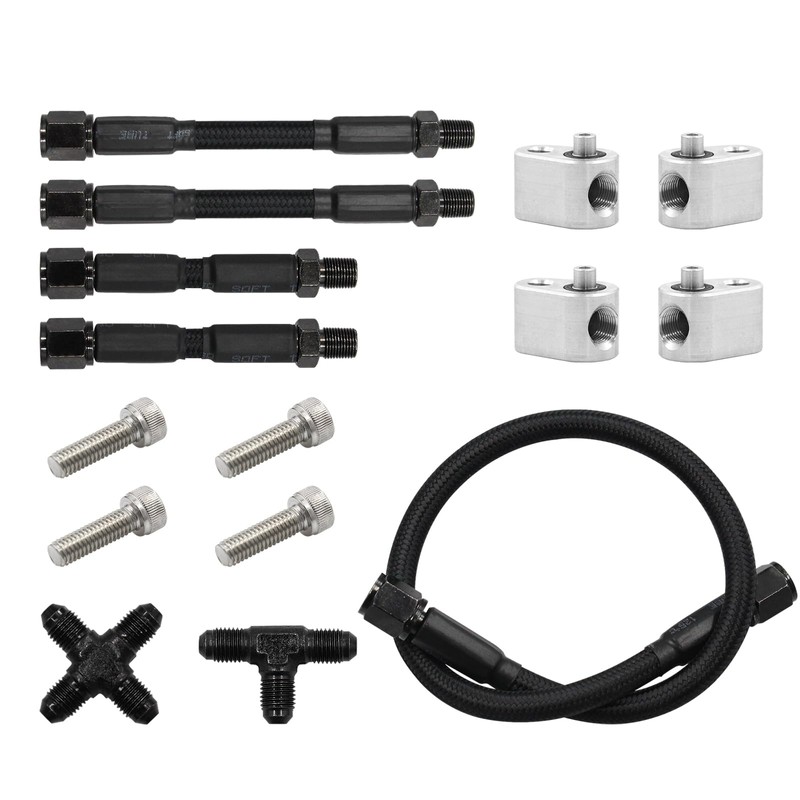LS Cylinder Head Coolant Steam 4 Port Crossover Hose Kit