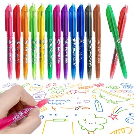 Erasable Gel Pens Assorted Color Inks Make Mistakes Disappear for Drawing Writing Planner and Crossword Puzzles Premium Comfort Grip