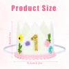 BOXOB Wildflower 1st Birthday Hat, Floral Crown for Baby Girl