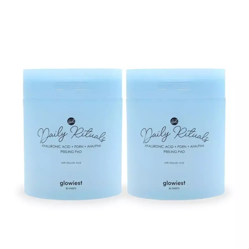 Glowist 글로이스트필링패드 얼굴각질제거 2종 164매 [히알루론산+PDRN] Gloist Peeling Pad Face