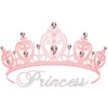 CafePress Princess Crown Rectangle Bumper Sticker Car Decal