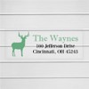60ct - Deer Antlers Return Address Stickers, Christmas/Holiday Clear Transparent