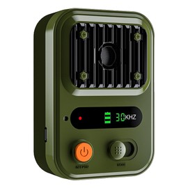 Elecphbo Anti-Barking Device for Dogs Color Screen Portable Outdoor High-Power Ultrasonic Electronic Dog Repeller - Effectively Prevents Dog Barking, Safe and Harmless, Easy to Carry [Green]