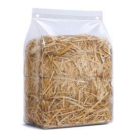 1.3lb Natural Wheat Straw for Garden Mulch and Animal Bedding Clean Dry Straw Mulch for Vegetable Gardens, Chicken Coops, Nesting Boxes, and Outdoor Stray Cat Shelters Sun-Dried & Weed-Free