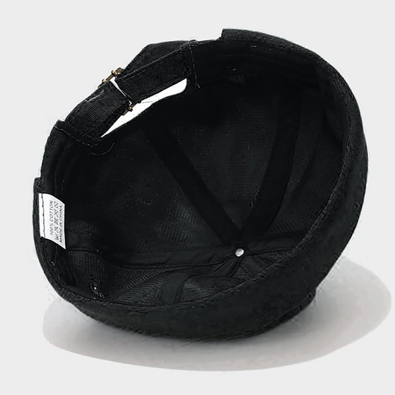 XYIYI Men's Docker Hat Brimless Hat Skull Cap Worker Sailor