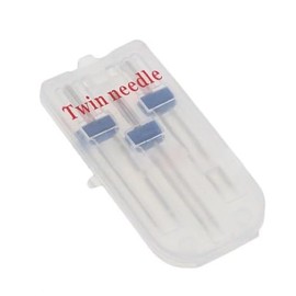 3Pcs White Twin Stretch Needle Double Twin Needles Pins (3 Size Mixed 2.0/90 3.0/90 4.0/90) and 5 Grooves Pintuck Presser Foot Use Safety Small in Size and Light in Weight,Machine Needles
