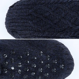 Slipper Socks - Fluffy Socks Women, Knitted Thick Fleece Lined Winter Warm Cosy Ladies Slipper Socks Non Slip Super Soft Fluffy Socks for Unisex in Home House Bed UK