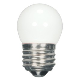 Satco S9161 Medium Light Bulb in White Finish, 2.31 inches, Base, Frost, Medium Base