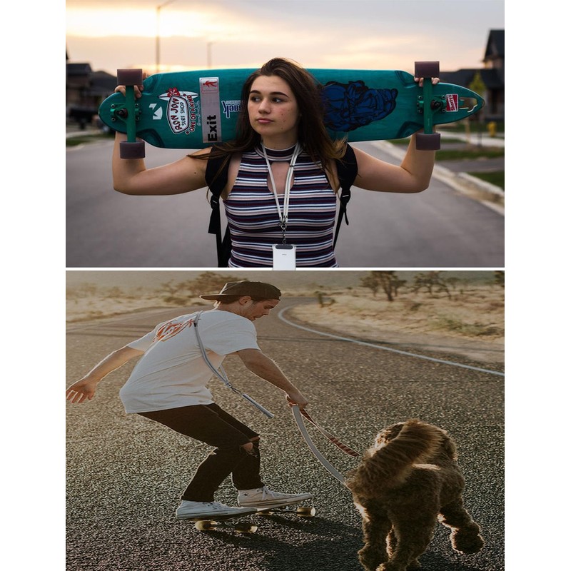 Kedelux Phone Strap, Crossbody Wrist Lanyard, Anti-theft, Gray, Large