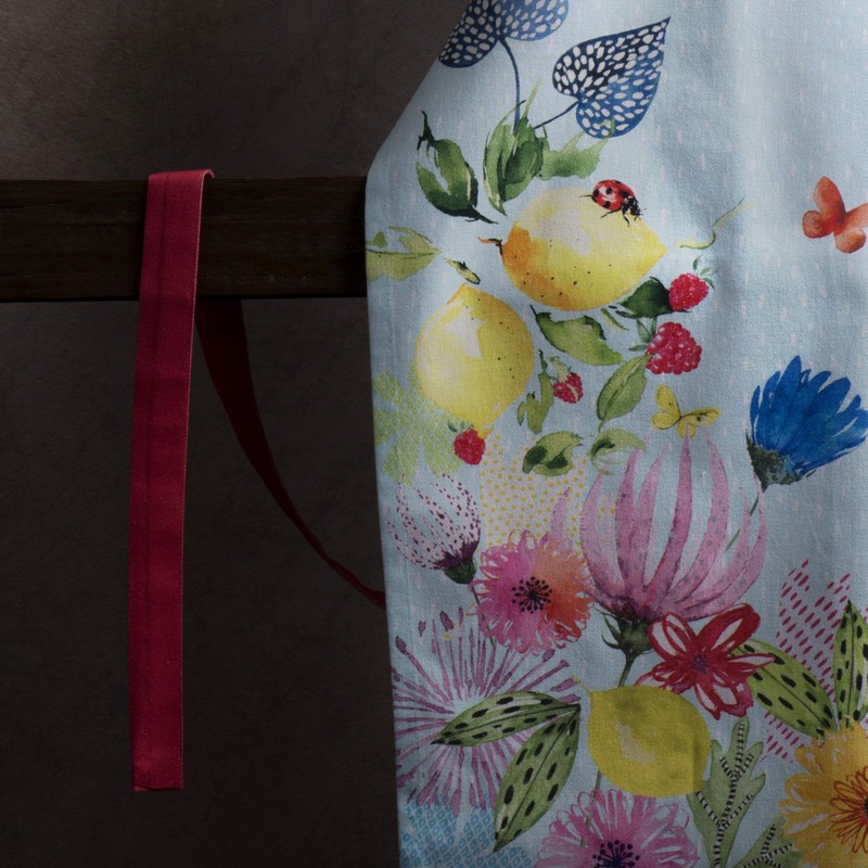 Maison d'Hermine 100% Cotton 1-Piece Kitchen Apron with Adjustable Neck