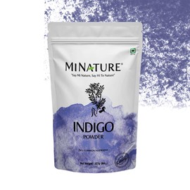 minature mi nature Indigo Powder -INDIGOFERA TINCTORIA,(100% NATURAL, ORGANICALLY GROWN) 1/2 LB (227 grams) RESEALABLE BAG