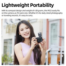 Godox iM22 Mini Flash，5 Flash Power,GN15 Flash Index, Compact And Portable for outdoor photography portrait