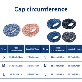 PET SHOW Dog Bucket Hats Pet Hat with Ear Holes Girls Boys Classic Round Brim Outdoor Sun Hat for Small Medium Doggies Adjustable Strap Visors Puppy Cats Kitten (Large, Ink Blue Paisley)