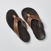 OLUKAI Hikianalia Men's Leather Sandal, Full-Grain Leather, Non-Marking Rubber Traction