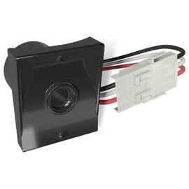 Solus Dusk-to-Dawn Sensor with Ezee Change Plug – Outdoor Photocell Sensor for 3" Lamp Posts – Auto On/Off – UL Listed – 120V – 5 Year Warranty, (Black, Pack of 1)