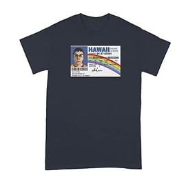 LIBBY'S BENCHMARK27 DESIGNS McLovin License Shirt McLovin Tshirt Superbad McLovin T Shirt Midnight Navy