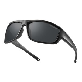 PUKCLAR Men's Fishing Sunglasses - TR90 Ultra-Light Polarized Lens, UV400 Protection, Anti-Slip Rubber Temples, HD Clarity for Anglers