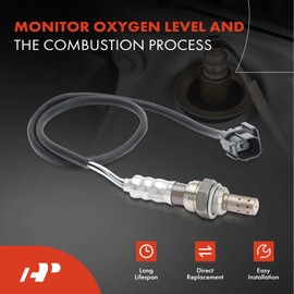 A-Premium Sonda Lambda compatible con Honda Accord 2008 2009 2010 2011 2012, V6 3.5L, aguas abajo, Reemplazo# 14517419