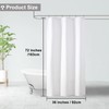 OVZME Berry Stall Fabric Shower Curtain 36 x 72 Inch