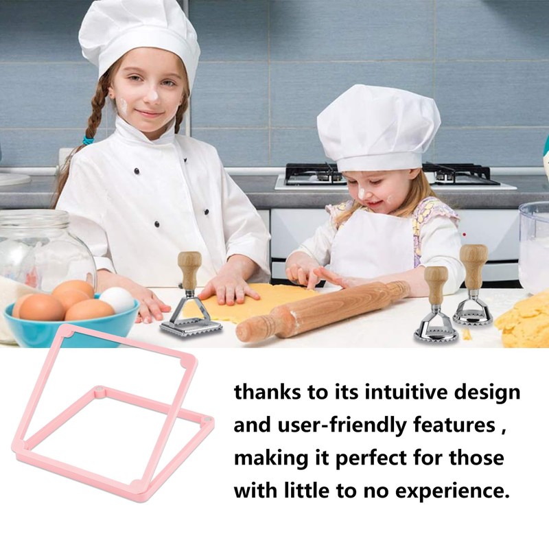 NICENEEDED Cookie Stencil Holder, 4.72x4.72 inch Cookie Stencil Frame Cooking