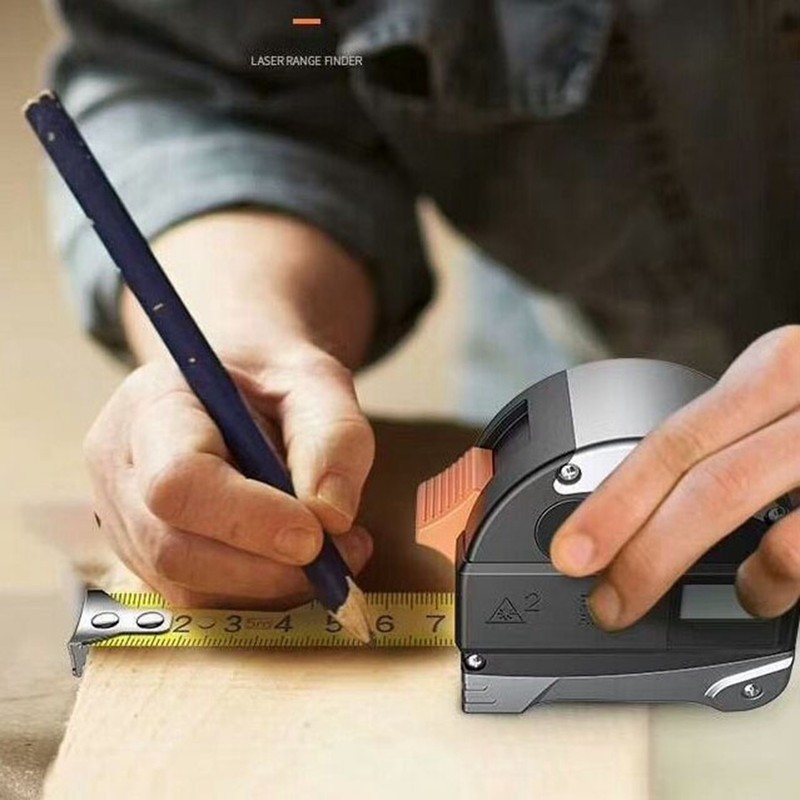 Laser Range Finder Infrared Measuring Rechargeable Tape Measure Measurement Tool