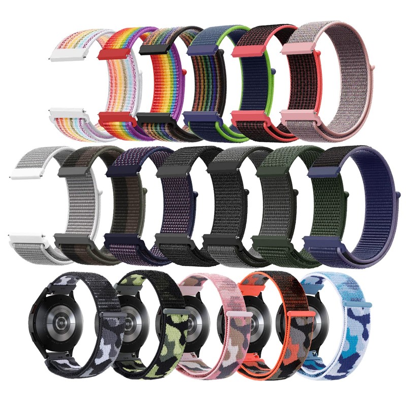 DDYQQT Sport Loop Watch Band, Unisex Smart Watch Strap, 16
