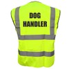 Dog Handler Printed Yellow Hi Vis Vest/Waistcoat, Security Officer, Security