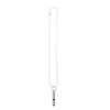 Outdoor Emergency Whistle Titanium Alloy EDC Whistle Pendant Necklace for