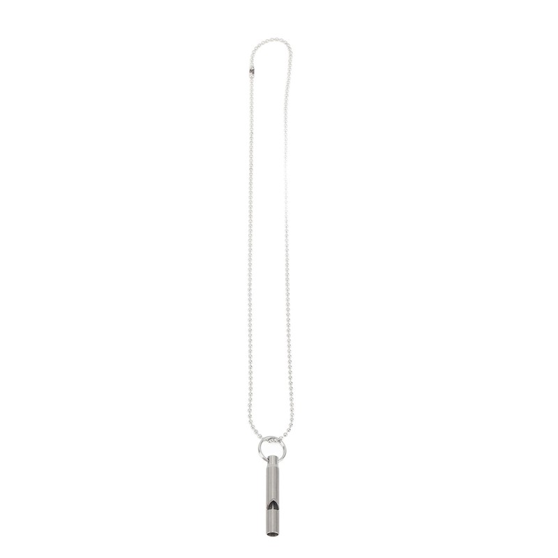 Outdoor Emergency Whistle Titanium Alloy EDC Whistle Pendant Necklace for