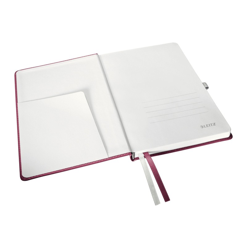 Leitz Style A5 Hard Cover Ruled Notebook - Garnet Red
