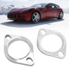 2PCS 2 Bolt 2.5in Exhaust Flange Connection Kit Stainless Steel