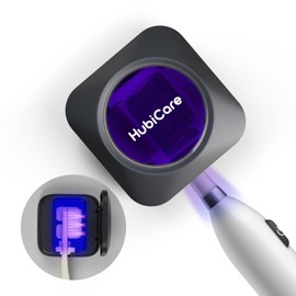 HubiCare Toothbrush Case, Toothbrush Covers with Holder, Rechargeable Travel Home Toothbrush And Holder, Cleaner Case for All Electric And Manual Toothbrushes (Black)