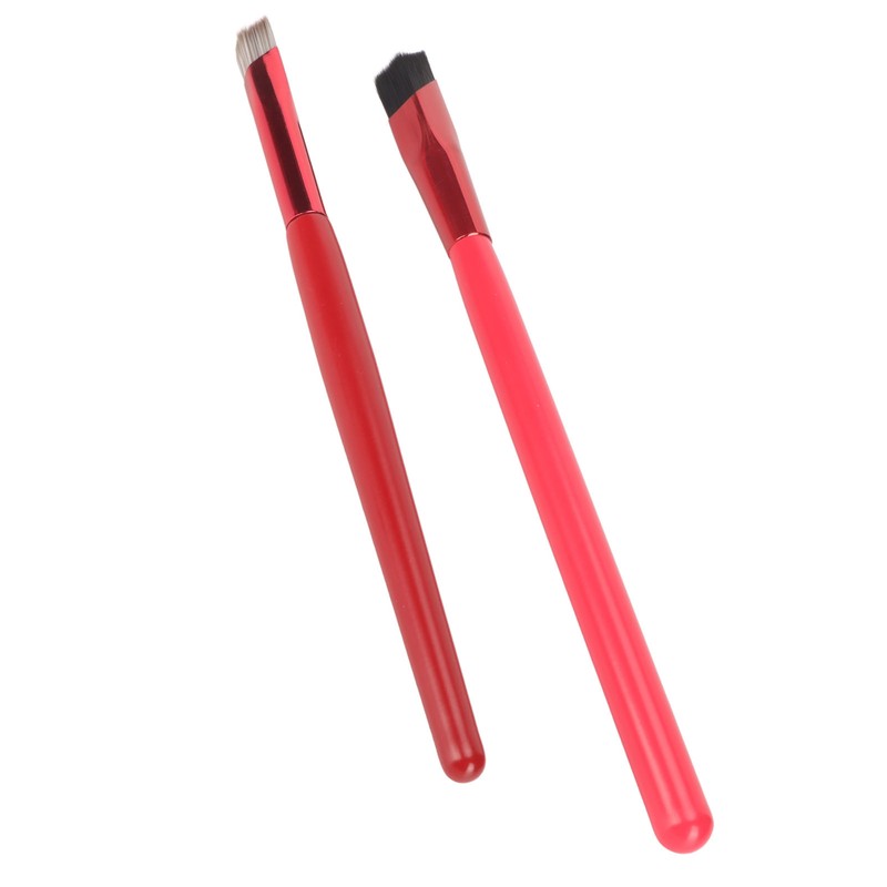 2 Pcs Eyebrow Brush Set Ultra Thin Bevel Multifunctional Makeup