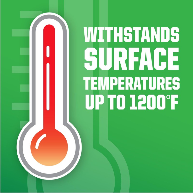 Rust-Oleum 7778502 High Heat Brush Protective Enamel Paint, Quart, Flat