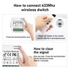 APKLVSR Wireless Roller Shutter Control Retrofit Set, Roller Shutter Switch