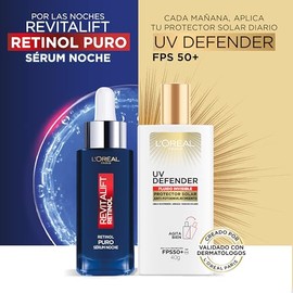 L'Oréal Paris Revitalift Sérum Facial Noche con Retinol Puro al 0.15, Reduce y Previene Arrugas Profundas, Renueva y Mejora la Textura de la Piel, Unifica el Tono de Piel, 30ml.