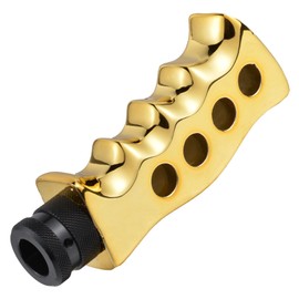 Lunsom Car Grip Shift Knob, Gear Shift Lever Knob Shifter Car Shifting Transmission Shifter Stick Head Fit Most Manual Vehicle (Gold)
